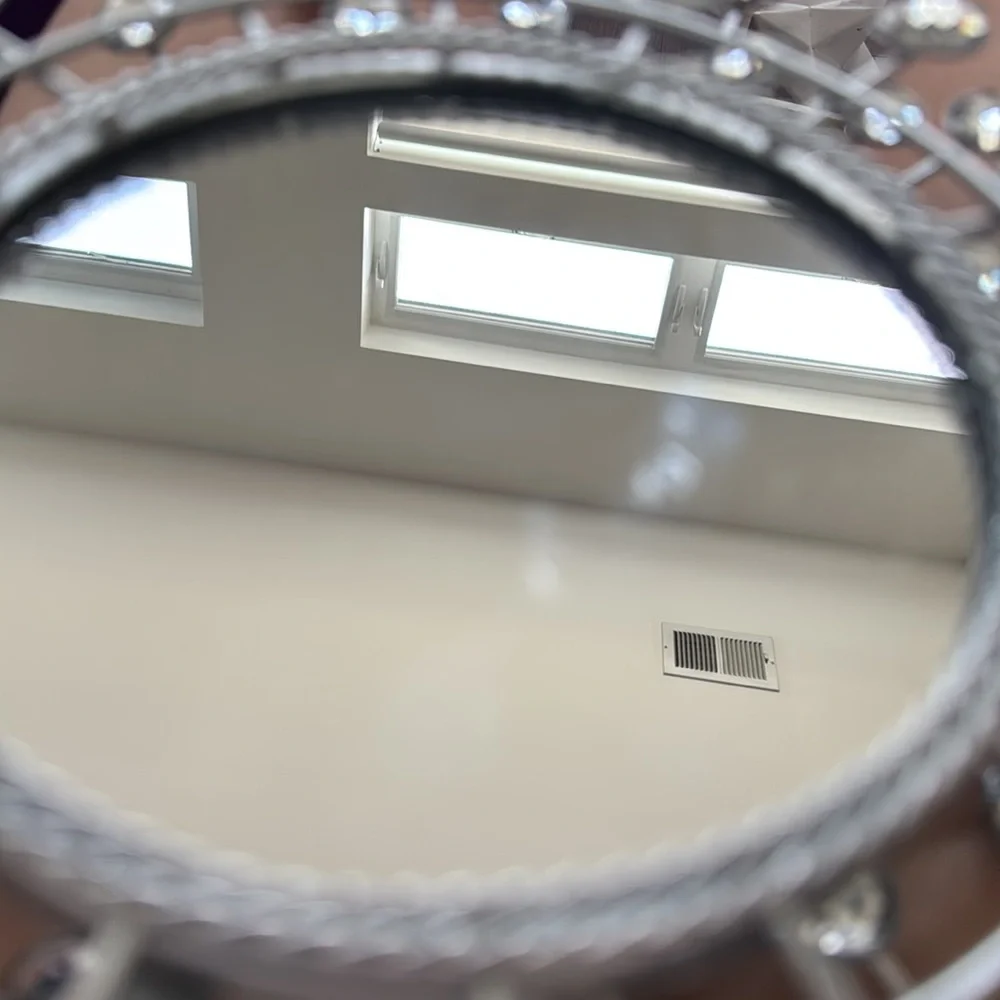Gem Mirrors Size 10x10 Color Silver